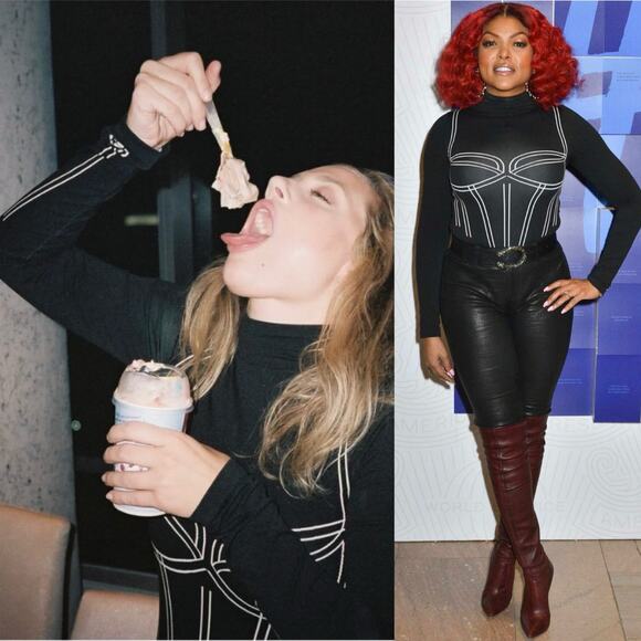 Wolford Theresa String Bodysuit Black White Corset Baddie Luxury Goth Size M - Picture 4 of 16